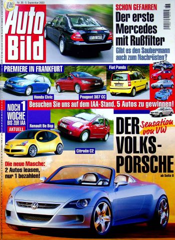 Deckblatt Auto Bild (36/2003)